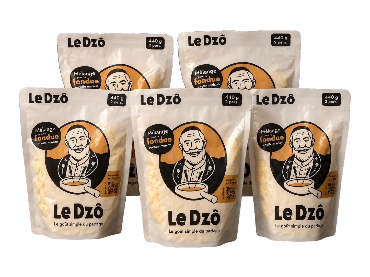 5 paquets de fondue le dzo